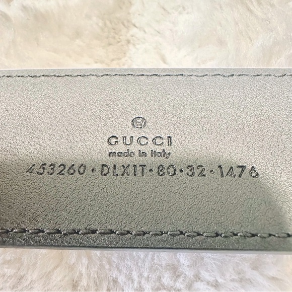 GUCCI Moon Calfskin Pearl Double G Belt - Picture 5 of 14